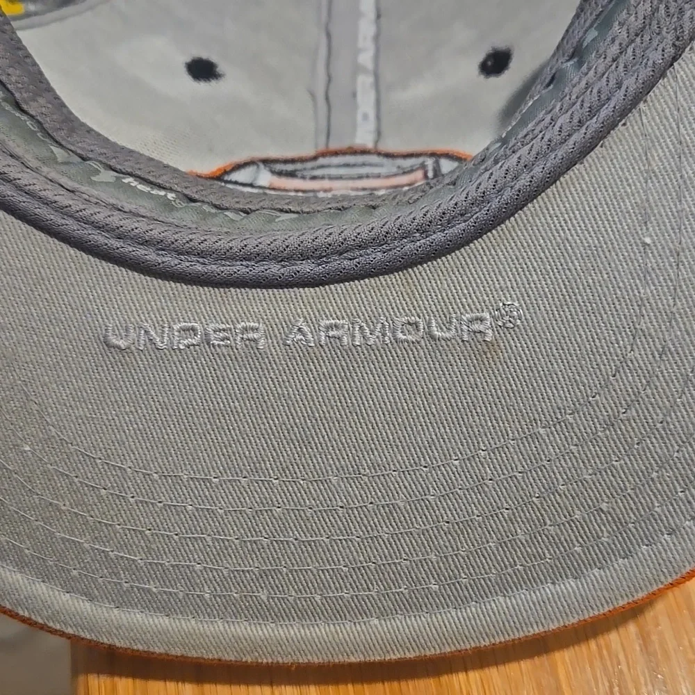 Under Armour Ripken Baseball Cap in Black and Orange Youth
